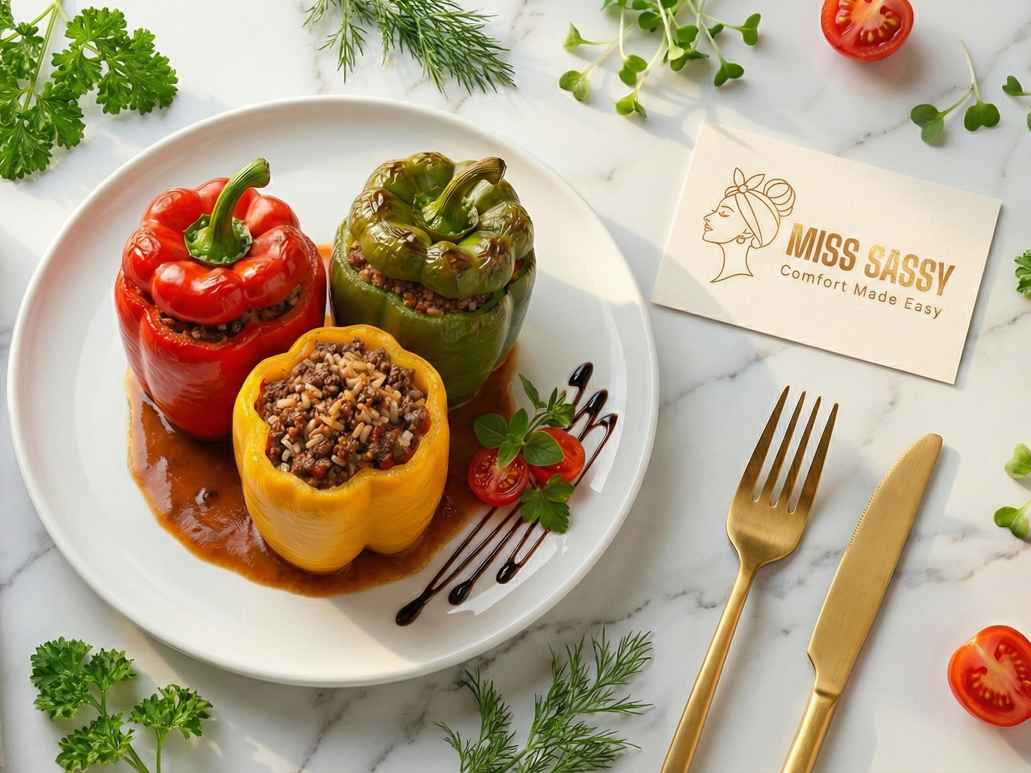 Stuffed Peppers & Cabbage Rolls