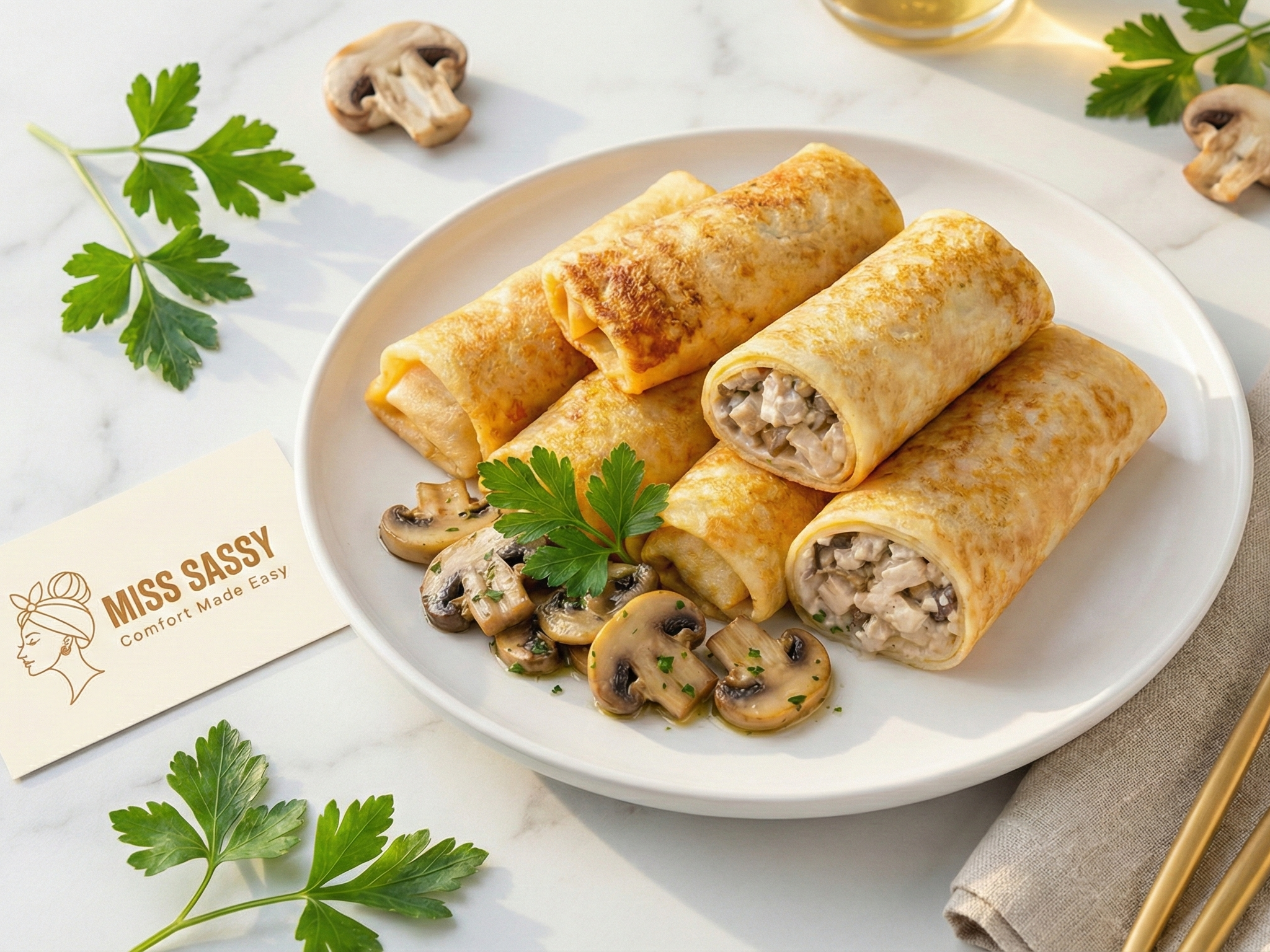 Miss Sassy Crepes Chicken & Mushroom 1lb