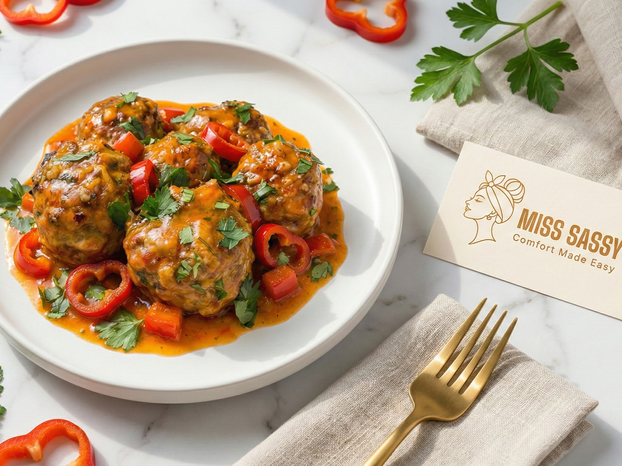 Miss Sassy Meatballs Pork & Beef 1.4lb
