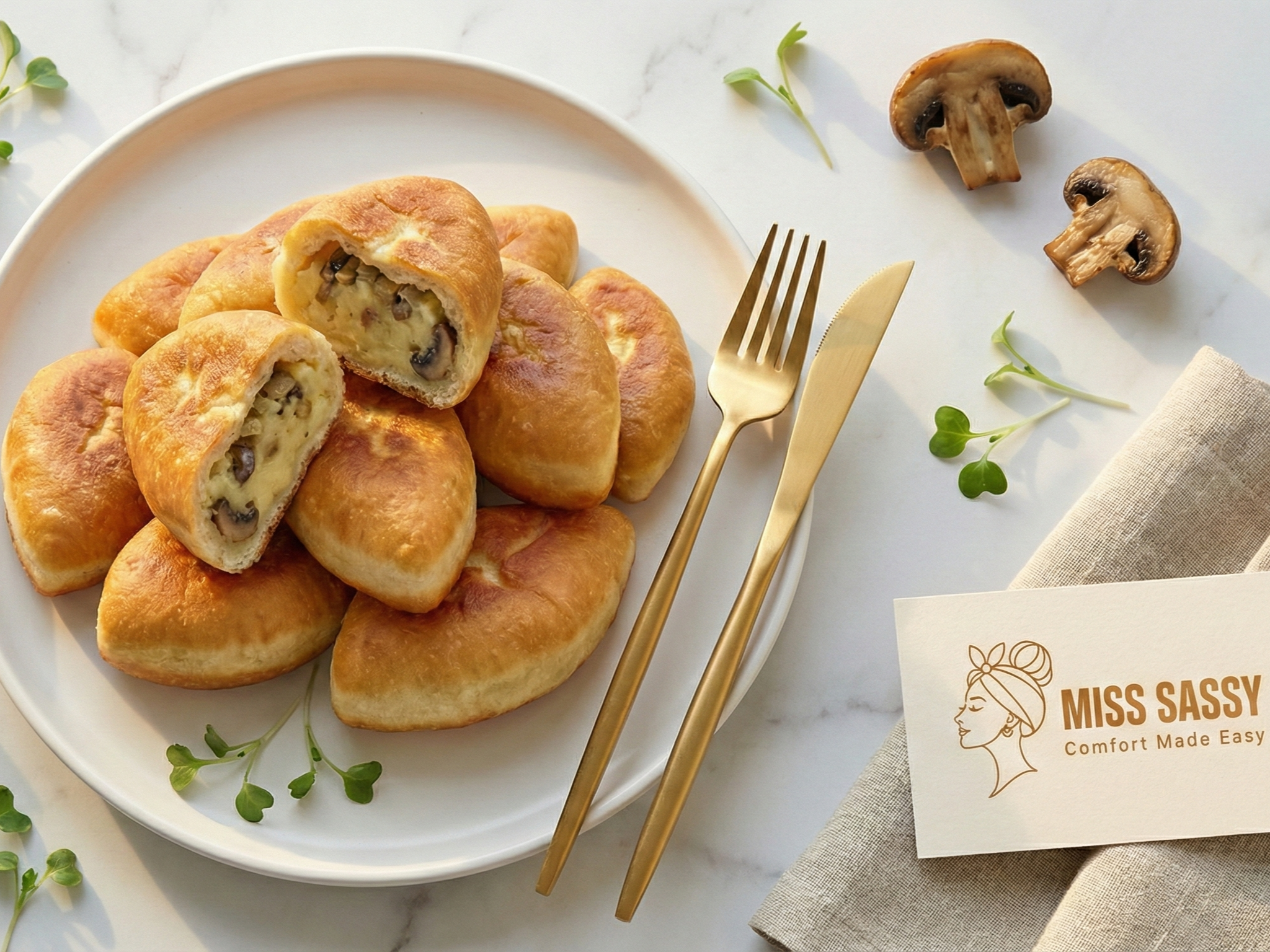 Miss Sassy Piroshki Potato & Mushroom 1.2lb