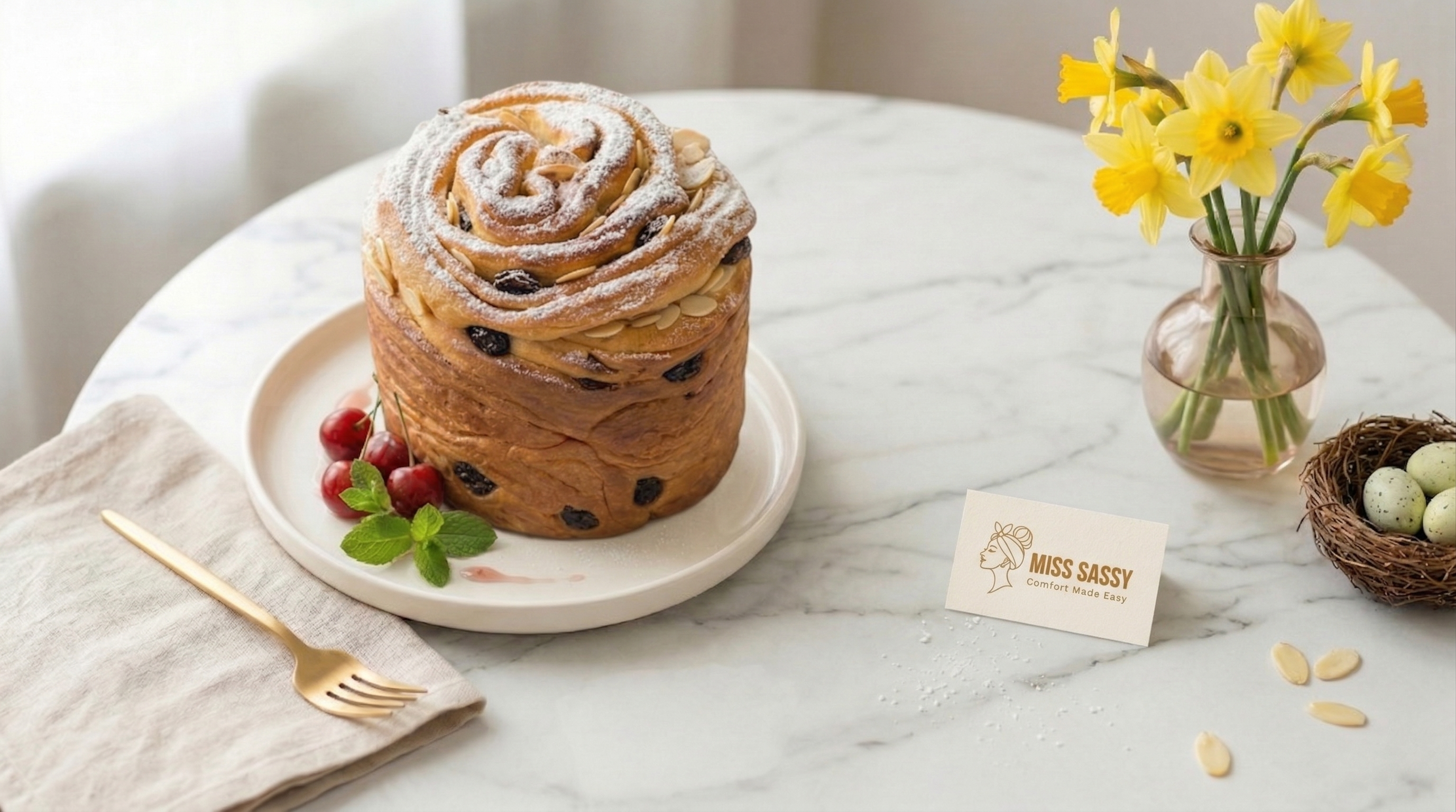 Easter Kulich Cruffin