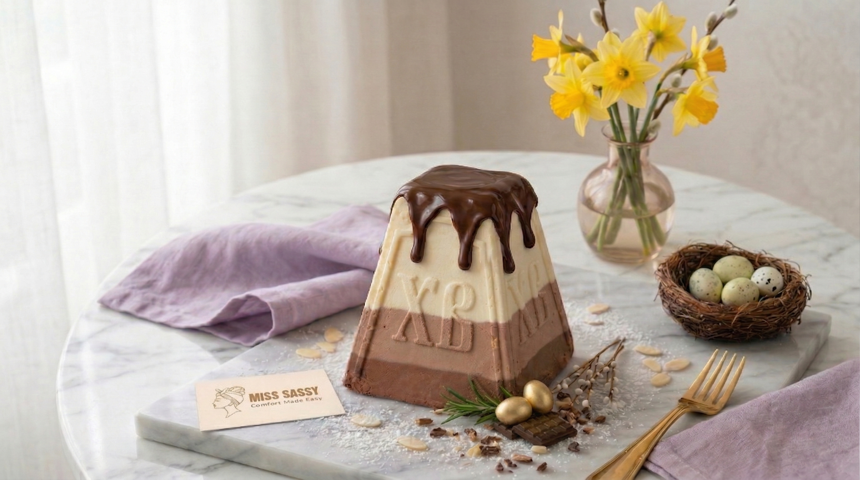 Farmer's Cheese Paska Chocolate Raisins Large