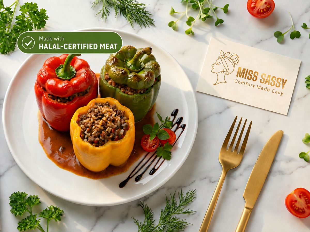 Stuffed Peppers Beef – Made with Halal-Certified Beef, 1.75 lb