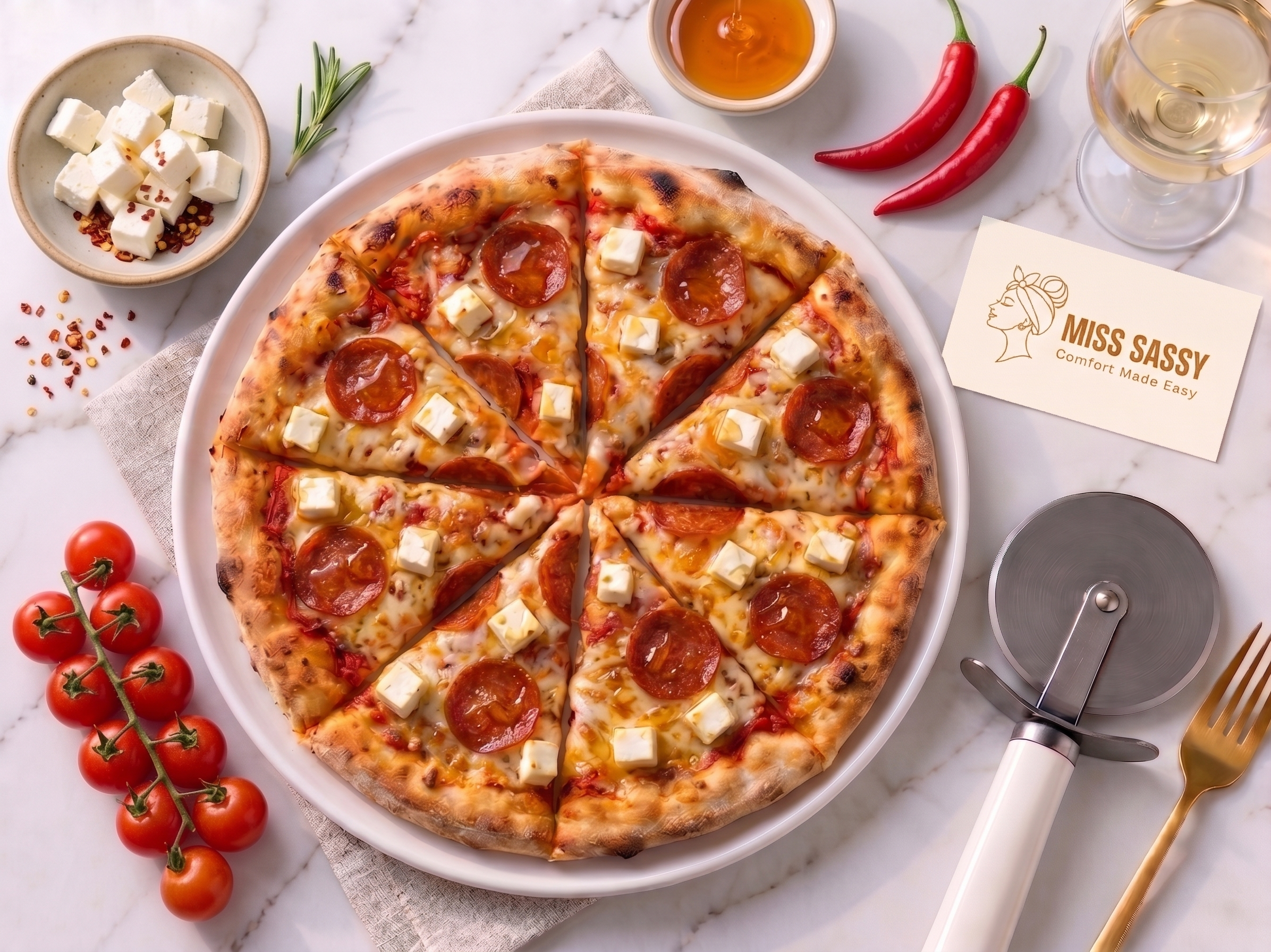 Miss Sassy Hot Honey Pizza 12"