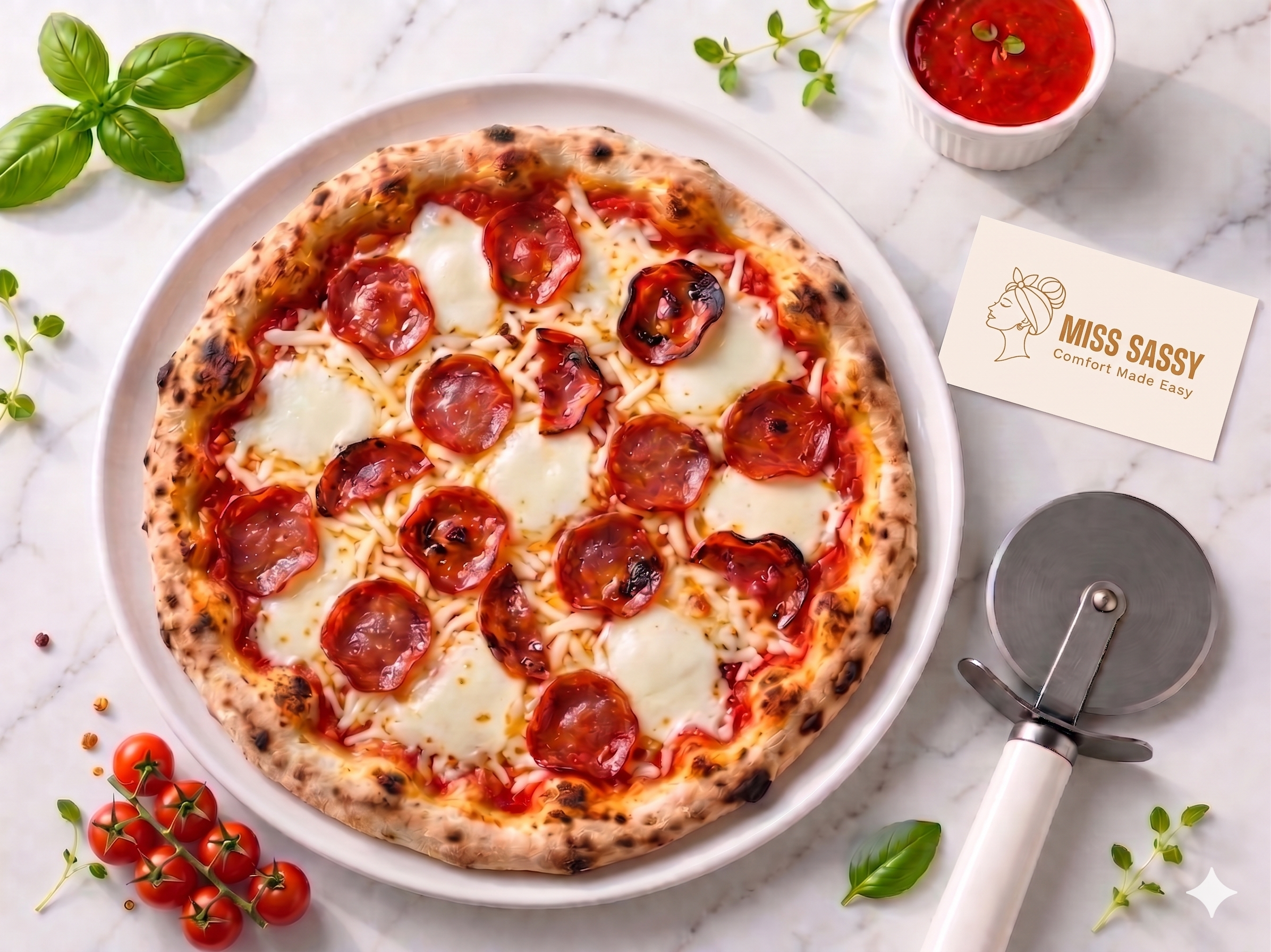 Miss Sassy Pepperoni Pizza 12"