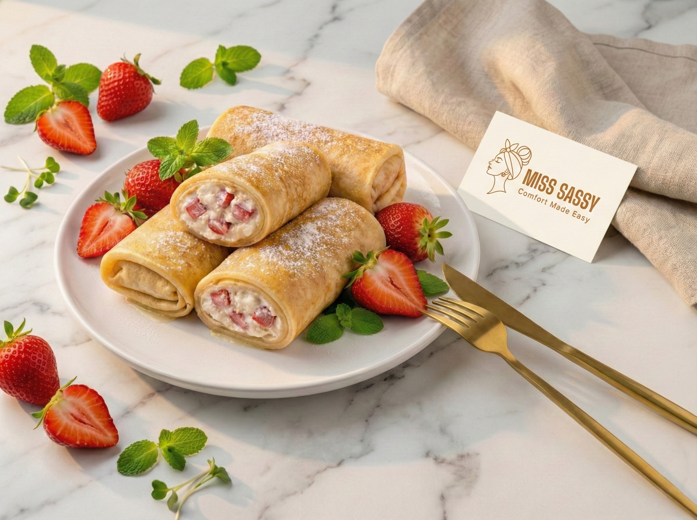 Miss Sassy Crepes Cheese & Strawberry 1lb