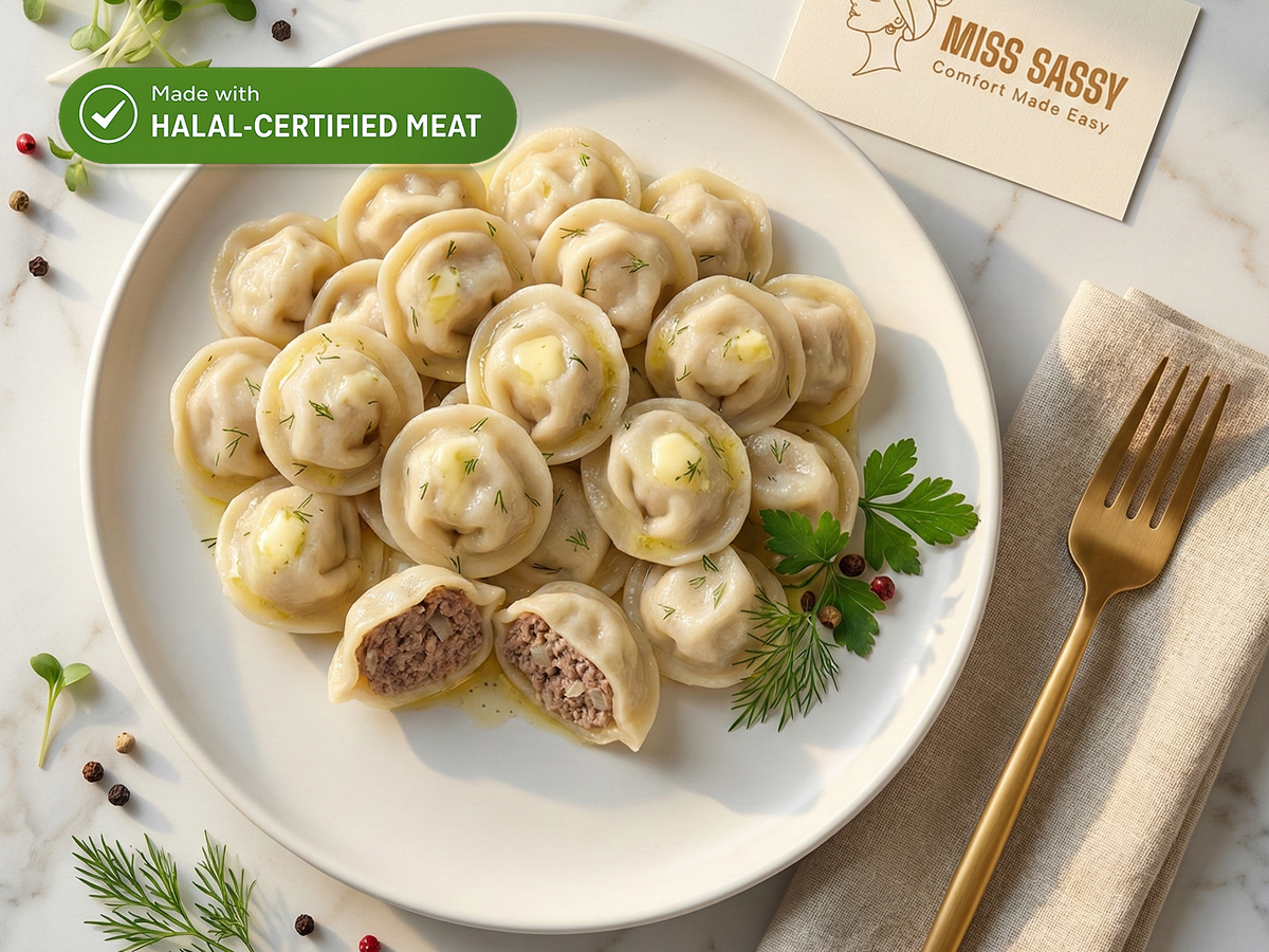 Pelmeni Beef – Made with Halal-Certified Beef, 1.5 lb