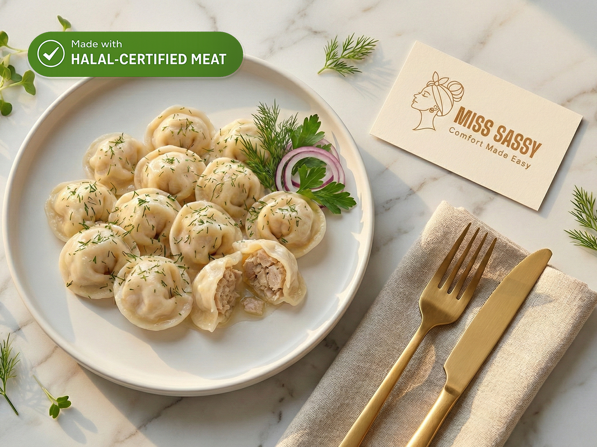 Pelmeni Chicken – Made with Halal-Certified Chicken, 1.5 lb