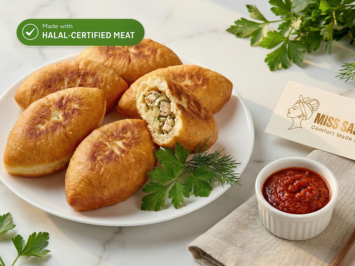 Piroshki Chicken – Made with Halal-Certified Chicken, 1.2 lb