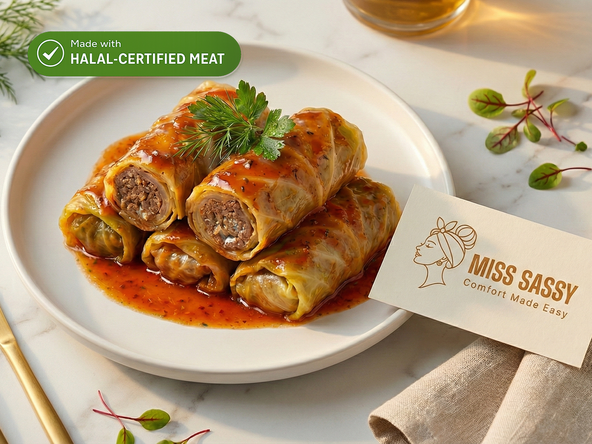 Cabbage Rolls Beef – Made with Halal-Certified Beef, 1.5 lb