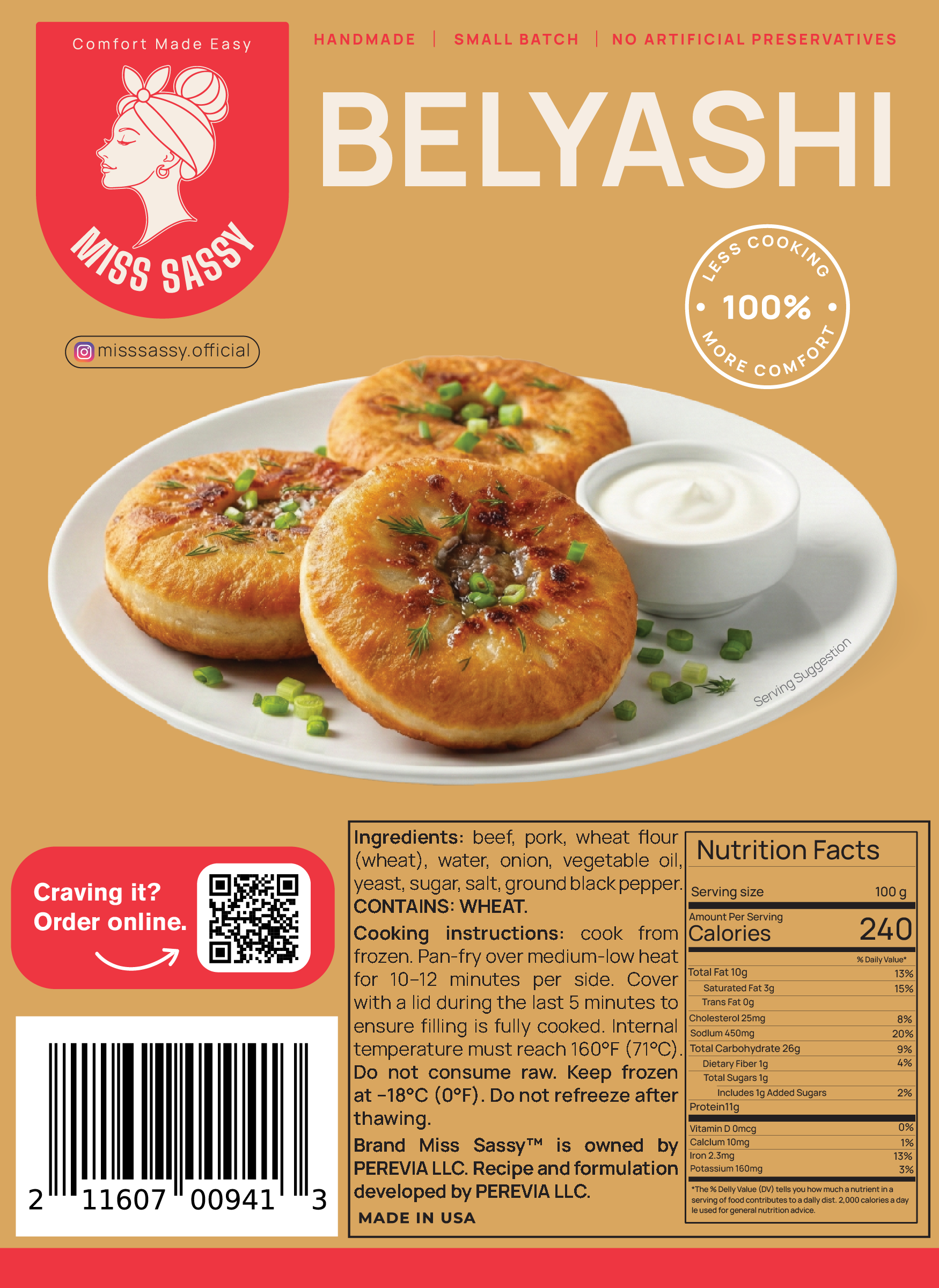 Miss Sassy Belyashi 1.2lb