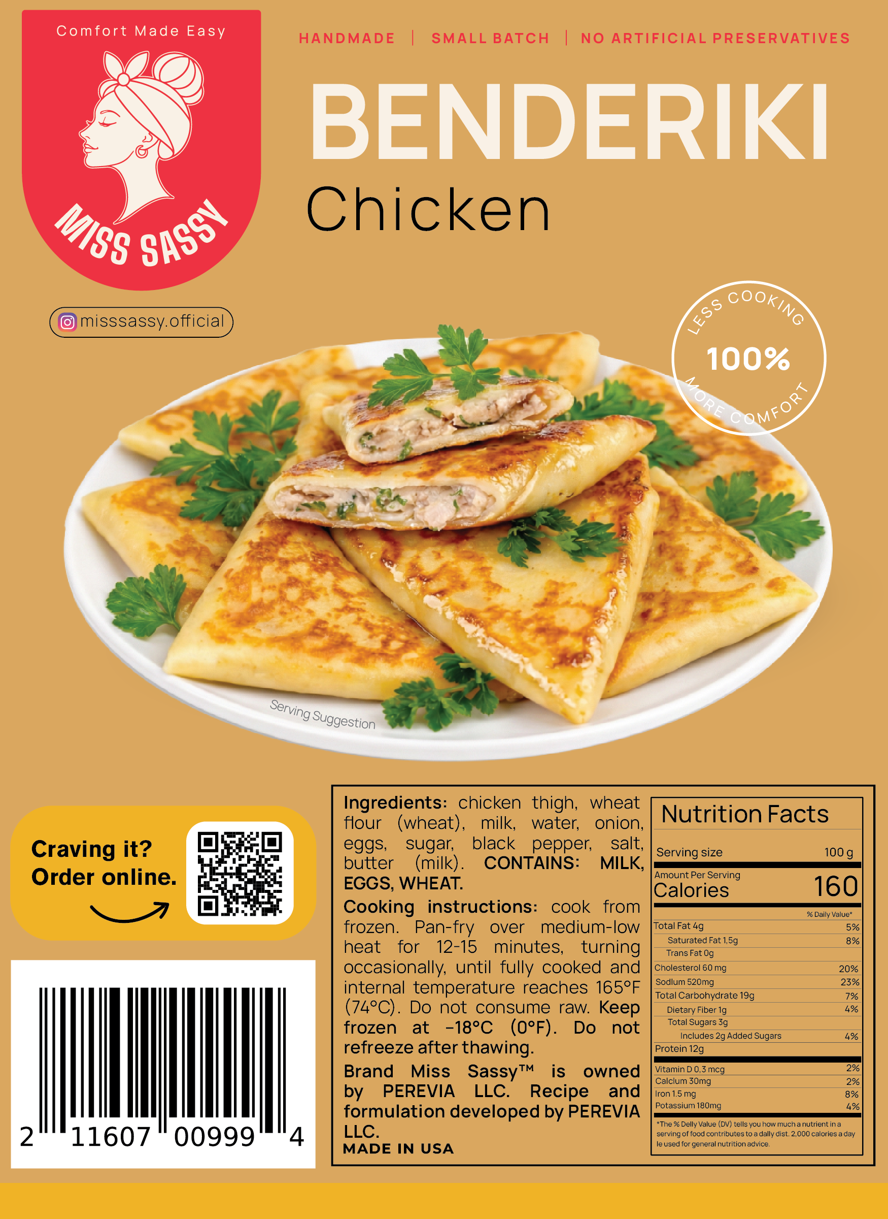 Miss Sassy Benderiki Chicken 1.35lb