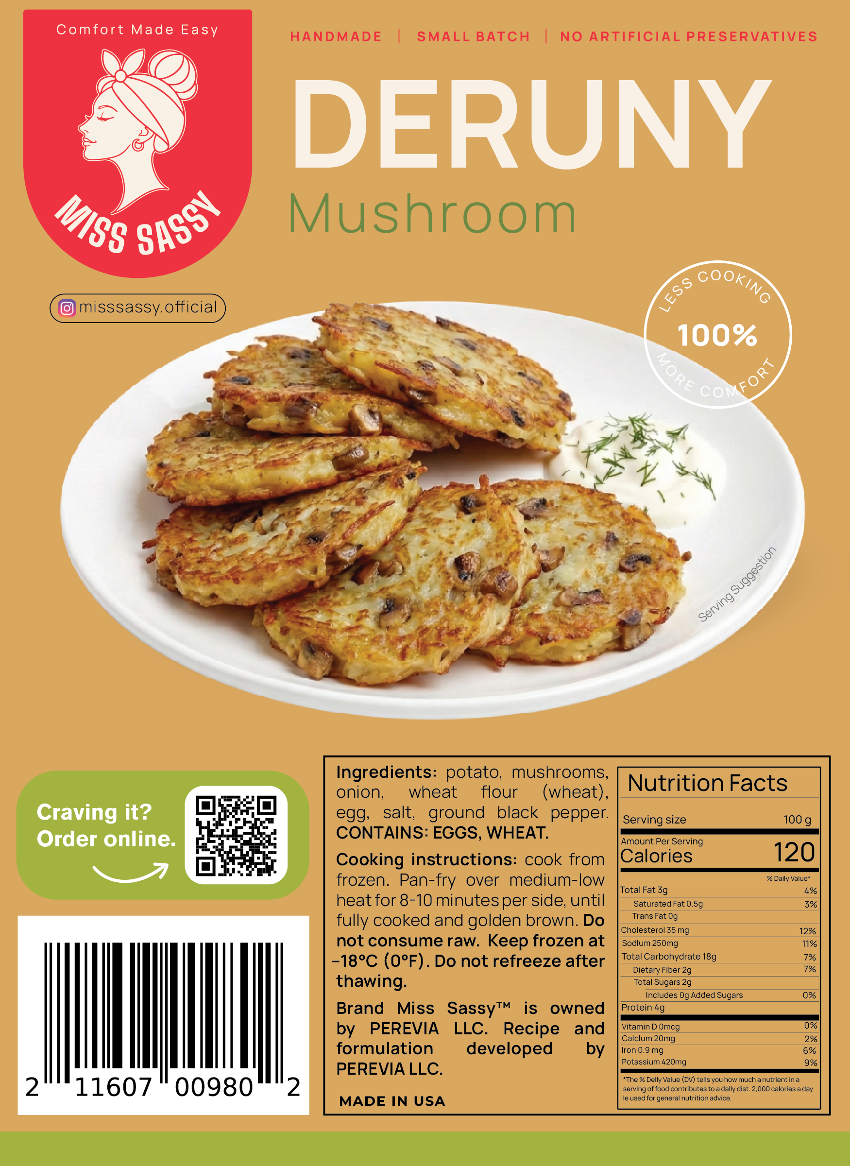 Miss Sassy Deruny Mushroom 1.05lb