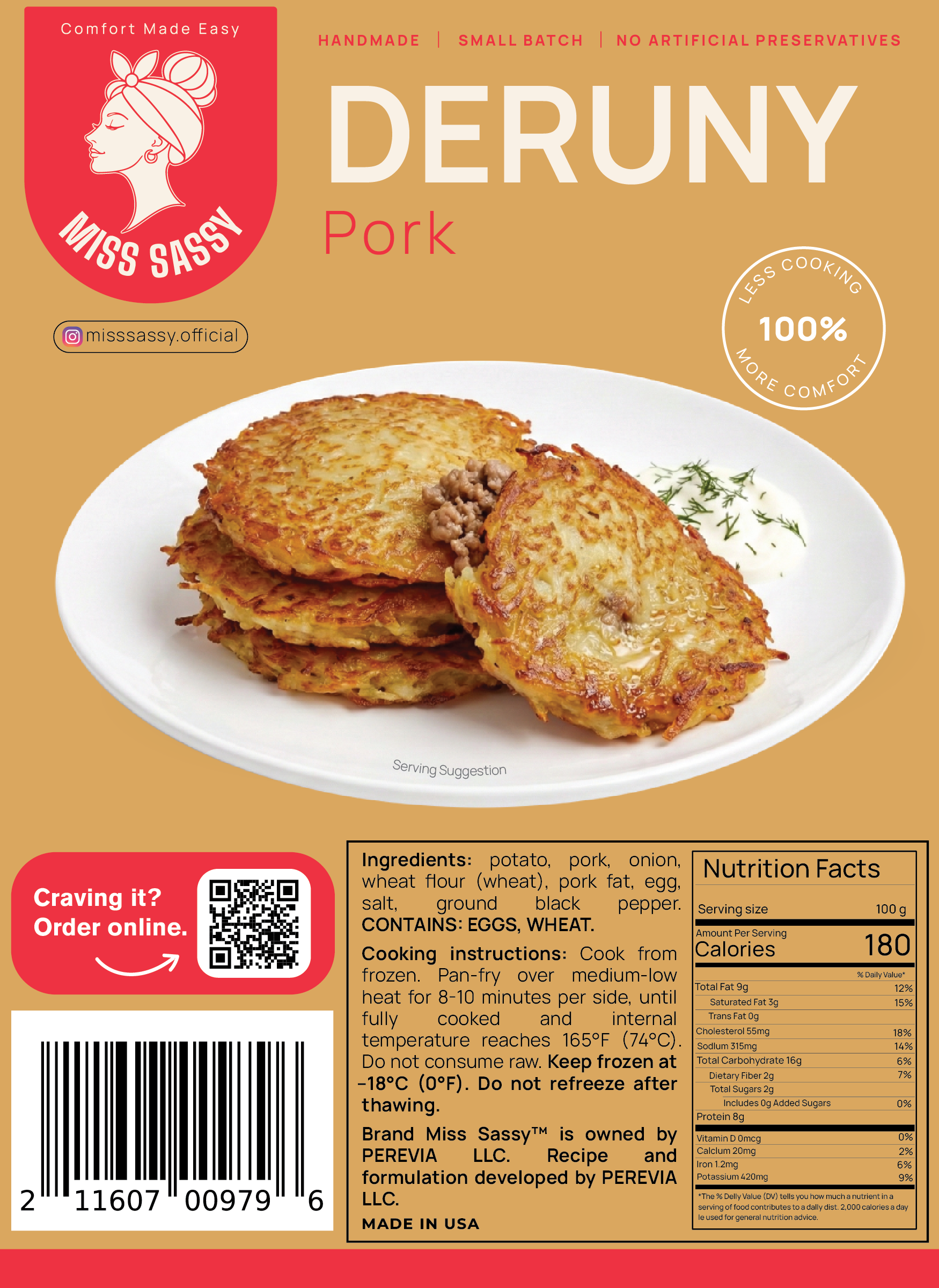 Miss Sassy Deruny Pork 1.05lb